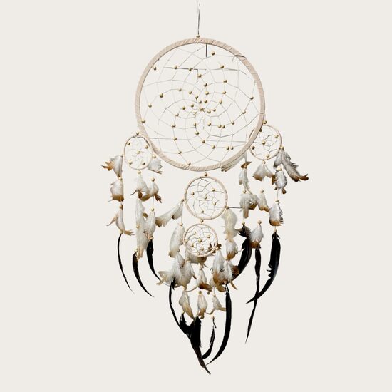 Sapņu ķērājs Bali (zamšādas audums Krēmkrāsa ) XL ( 32 cm)