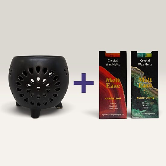 Aromātisko vaski komplekts ( Izaugsme un Aizrautība) ar aromlampu