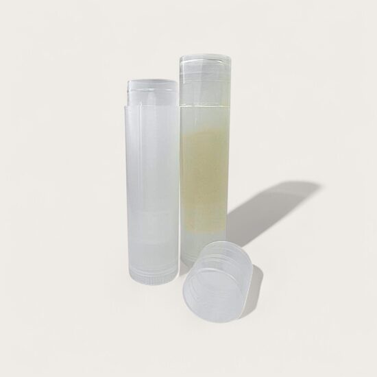 Trauciņš lūpu balzāmam - tūbiņa  ( caurspīdīga ) 5,5 ml 1 gab