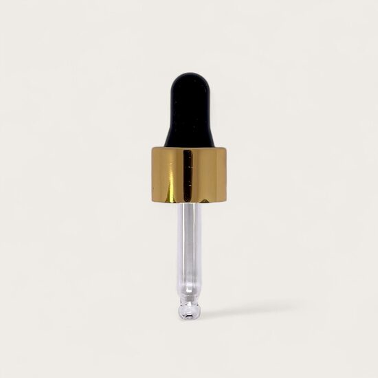 Glass Pipette for 5 ml Bottles Black and Gold