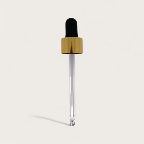 Glass Pipette for 50 ml Bottles Black and Gold