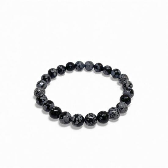 Sniegotā obsidiāna aproce 8 mm