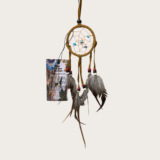 	Sapņu ķērājs Bali (zamšādas audums kafija ar pienu krāsā) mazs