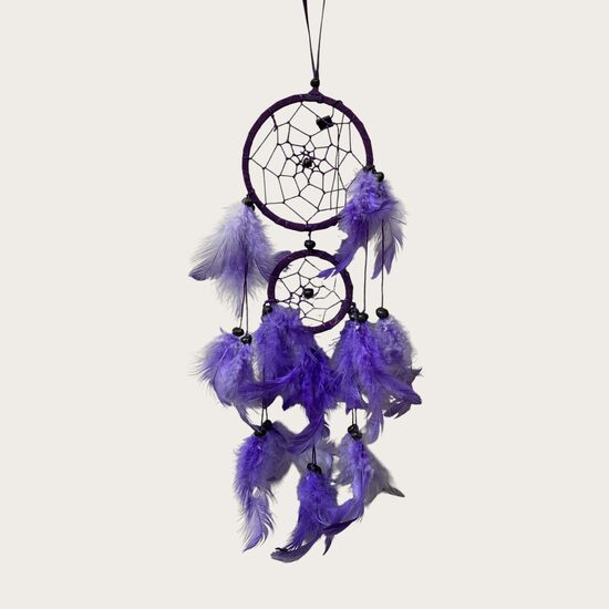 Sapņu ķērājs Bali (zamšādas audums violetā krāsā) vidējs