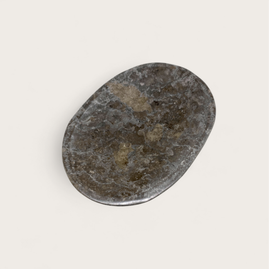 Natural Marble Stone Soap Dish Grey