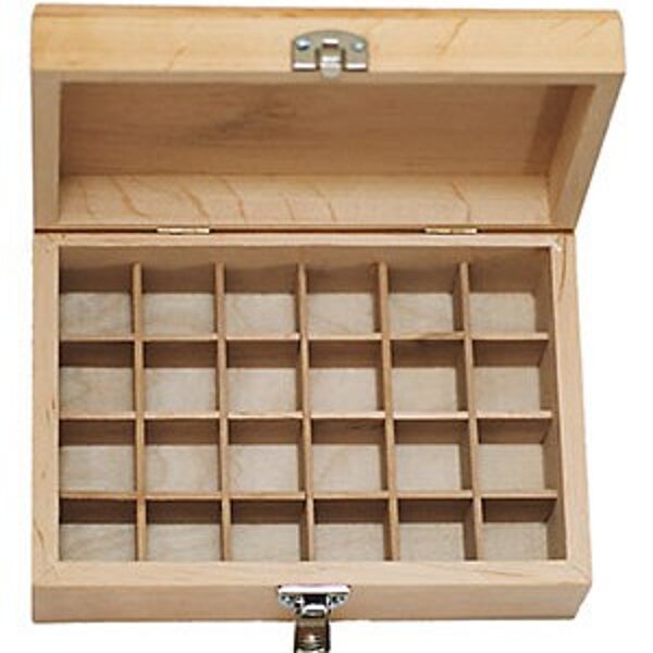 	Koka kastīte 24 ēteriskajām eļļām